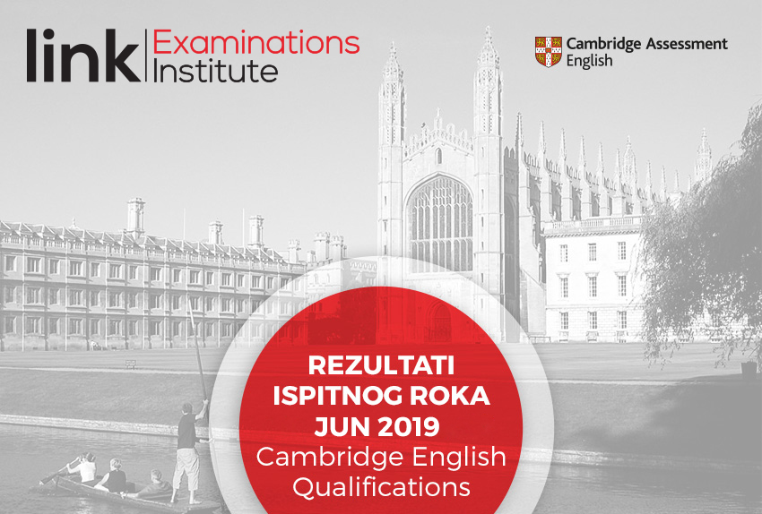 Rezultati ispitnog roka Jun 2019 (Cambridge English Qualifications)